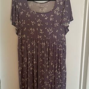 Torrid Purple Floral Dress